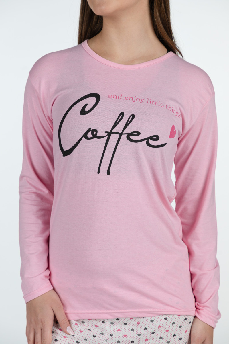 Rujam женски сет пижами 8778 COFEE 