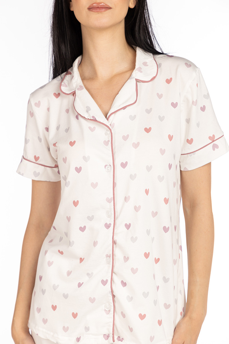 SF женски сет пижами 735111 MINI HART KK SS25 