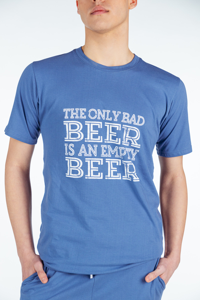 SF машки сет пижами EMPTY BEER KD SS25 