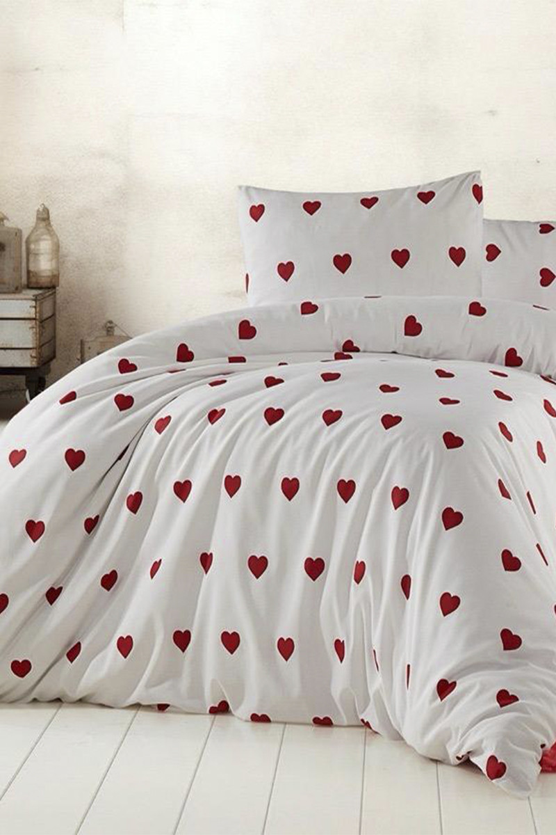 SF HOME  постелнина ALENA Red hearts 