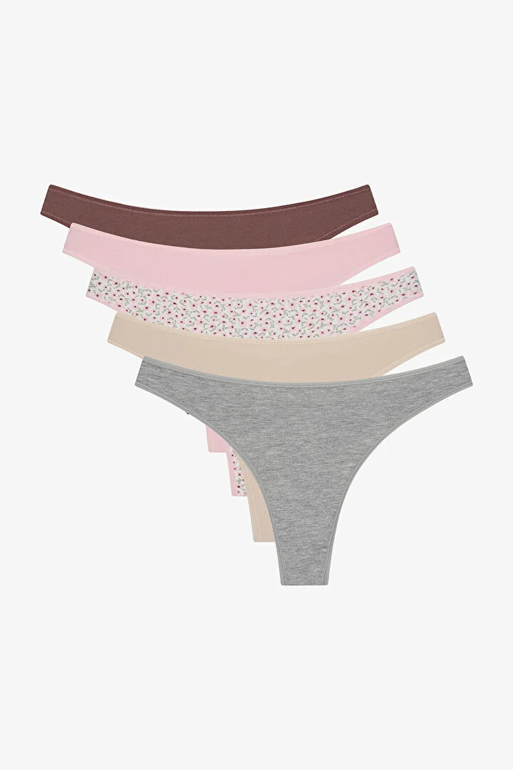 Penti женски килоти CUTE BLOSSOM 5LI THONG 
