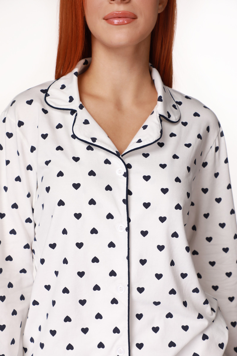 SF женски сет пижами 735161 NAVY HEART DD FW25 