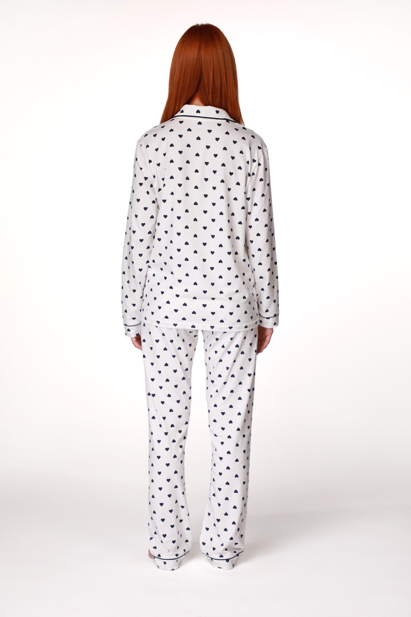 SF женски сет пижами 735161 NAVY HEART DD FW25 