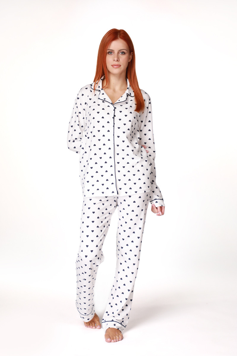 SF женски сет пижами 735161 NAVY HEART DD FW25 