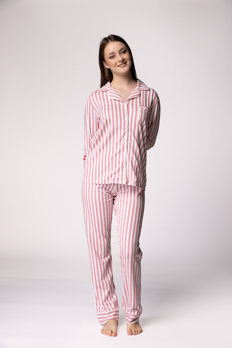 SF женски сет пижами 735172SP PUDRA STRIPE DD FW25 