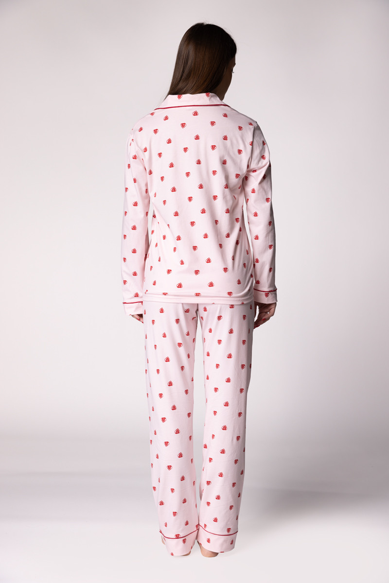 SF женски сет пижами 735177 RED LEAF DD FW25 