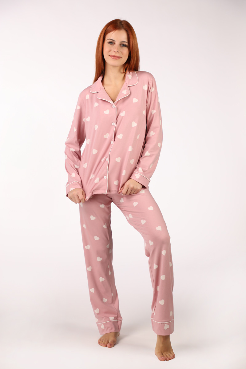 SF женски сет пижами 735180SP HEART PATT DD FW25 