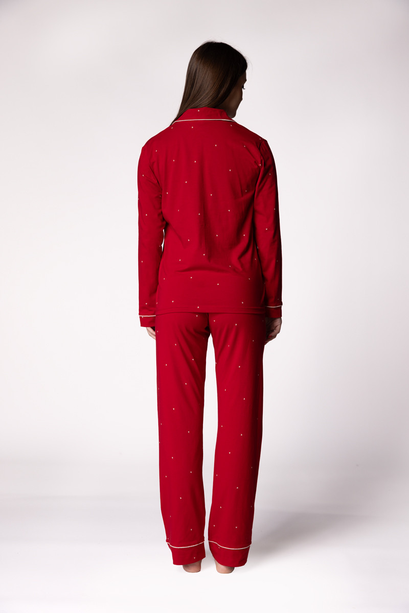 SF женски сет пижами 735176 BORDO HEART DD FW25 