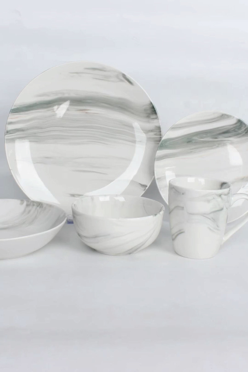 SF HOME  тањири Сет тањири MARBLE 16pcs 