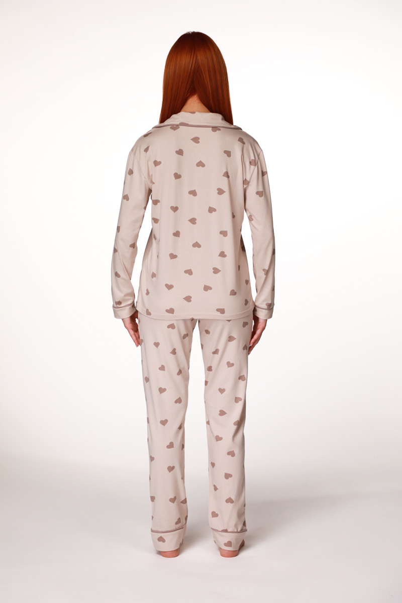 SF женски сет пижами COFFEE HEART DD FW25 