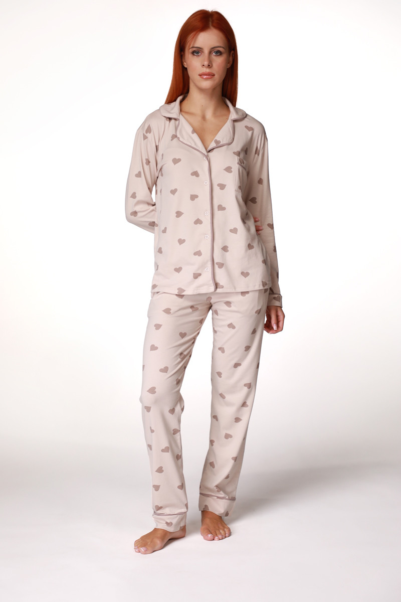 SF женски сет пижами COFFEE HEART DD FW25 