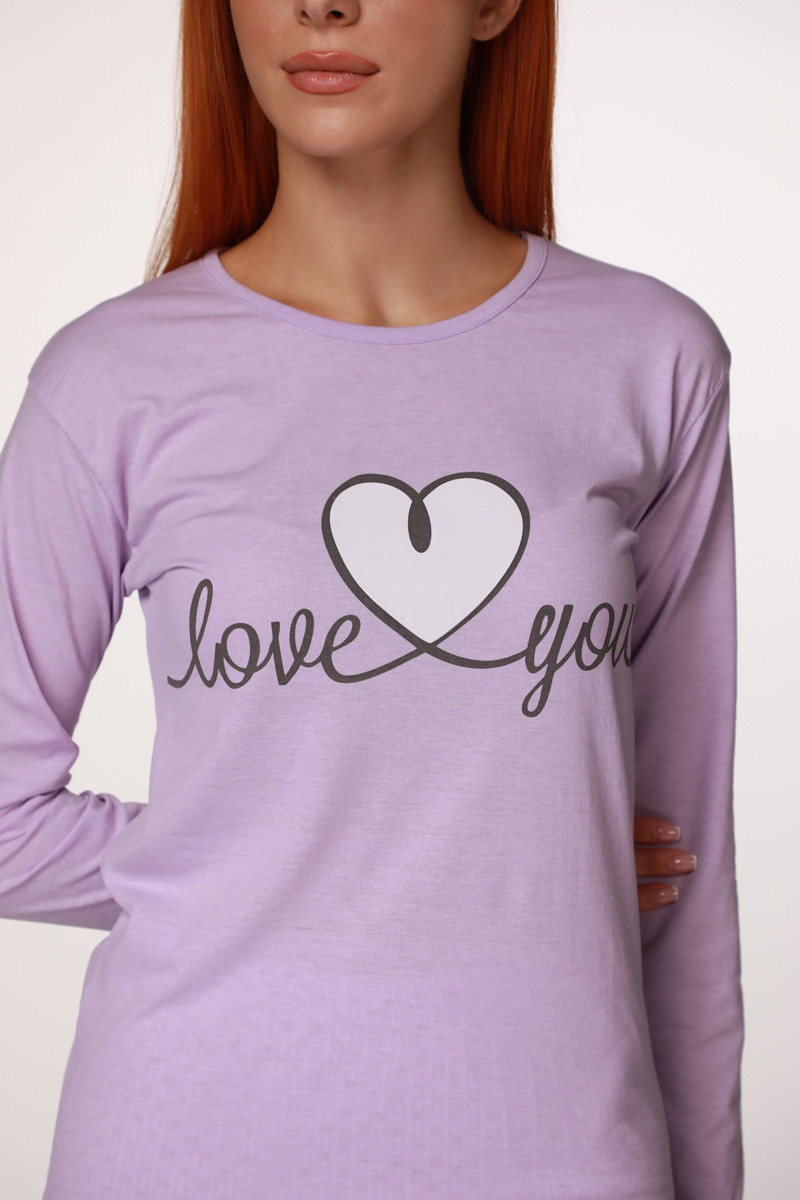 Rujam женски сет пижами 7128 PURPLE LOVE 
