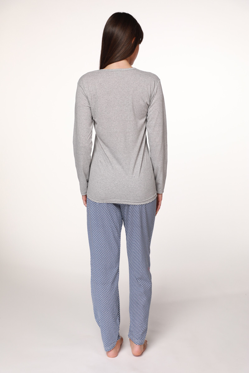 Rujam женски сет пижами 7831 GREY CAT 