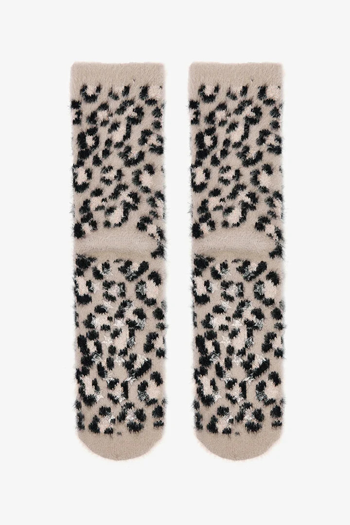 Penti женски класични чорапи LEOPARD FLUFFY SOKET 