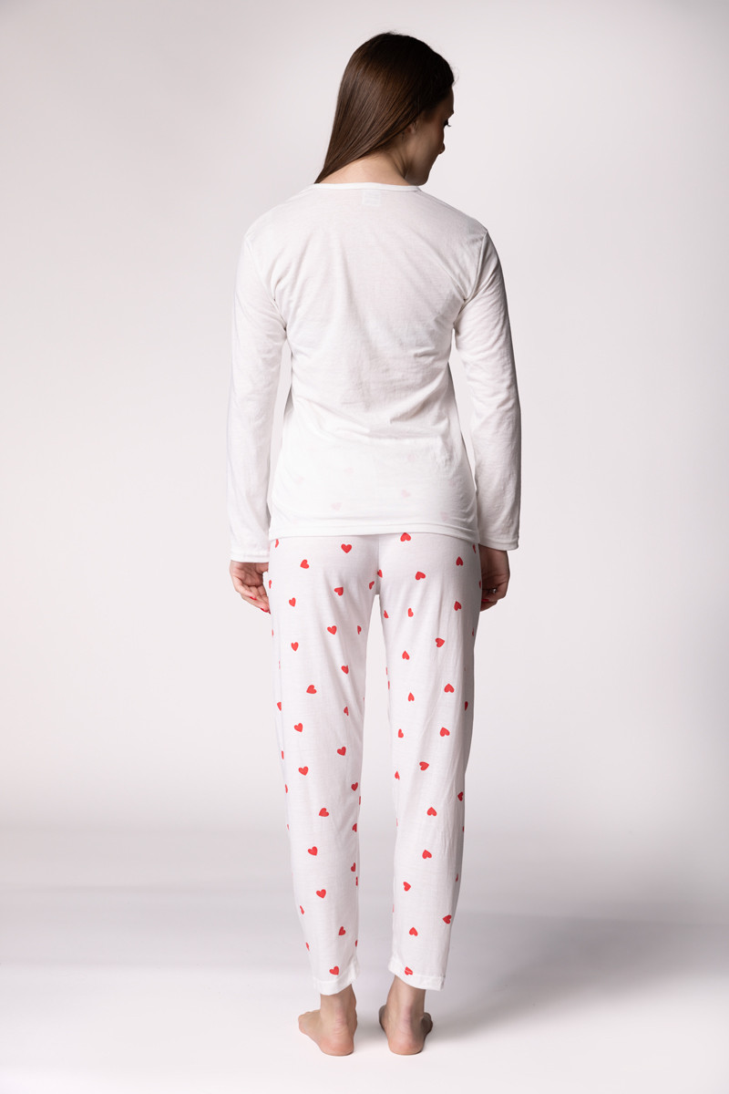 Rujam женски сет пижами LOVE HEART DD 