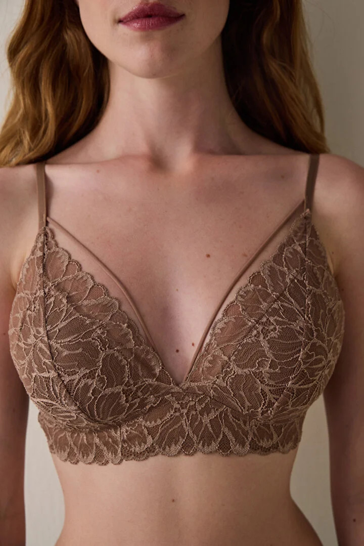 Penti женски градник LUNA PUSH UP LACE SUTYEN LT.BROWN 