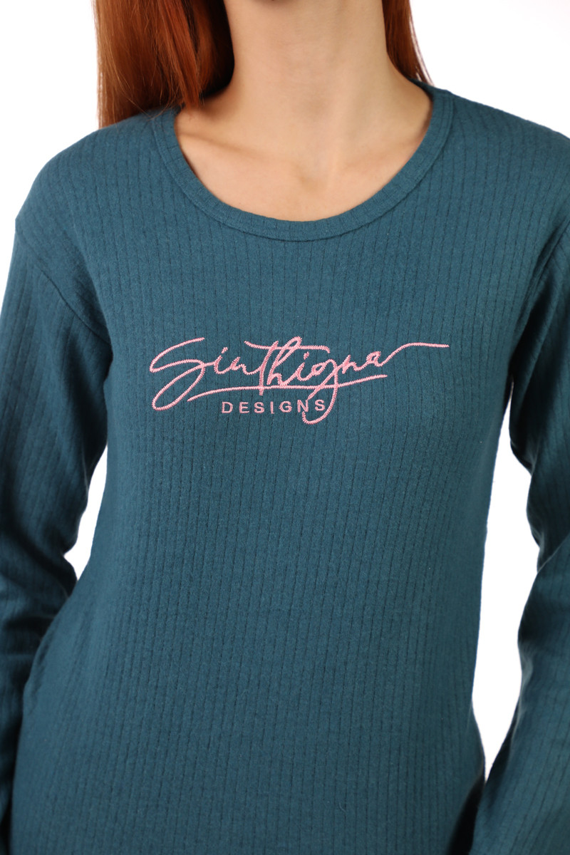 Rujam женски сет пижами RAPORLU PETROL FW25 