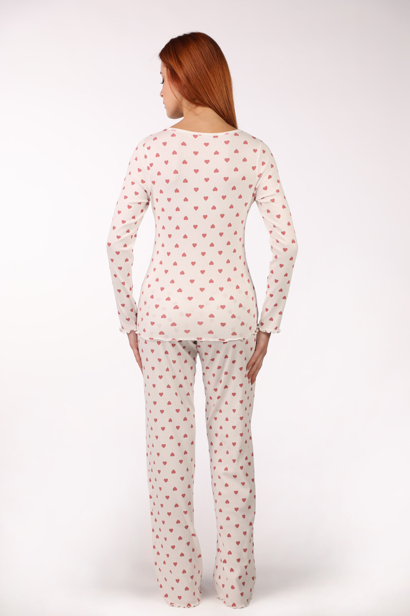 SF женски сет пижами 735186 RIB HEARTS DD SS26 