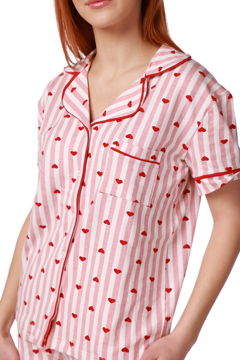 SF женски сет пижами PINK RED KD SS26 