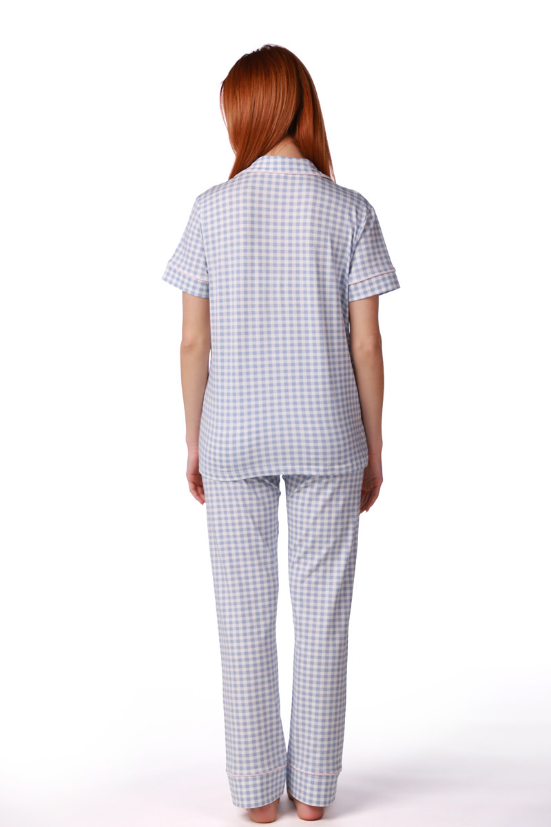 SF женски сет пижами 735194SP BLUE WAFLE KD SS26 