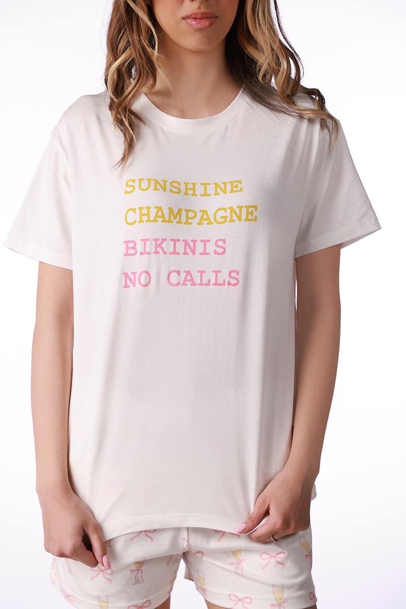 SF женски сет пижами 735208 CHAMPAGNE KK SS26 