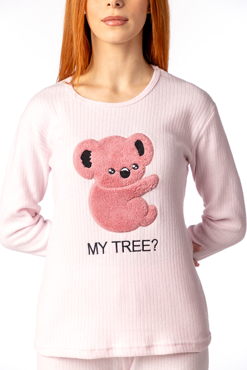 Lila женски сет пижами RAPORLU 15728 KOALA DD FW25 