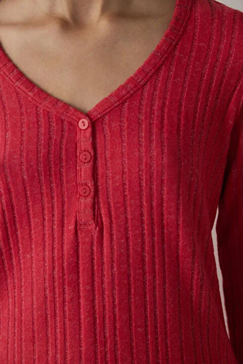 Penti женски сет пижами COZY TIME RED CHECKED LS PANT SET 