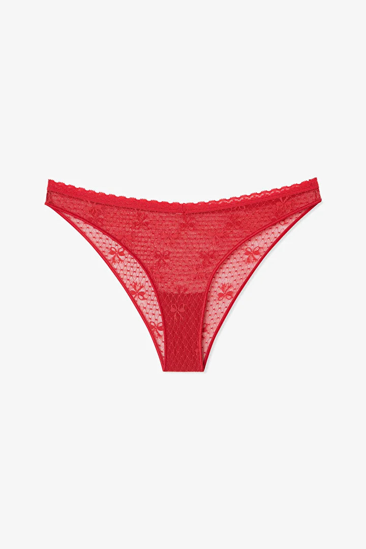 Penti - килоти EASY LACE V SHAPE BRAZILIAN RED BOW 