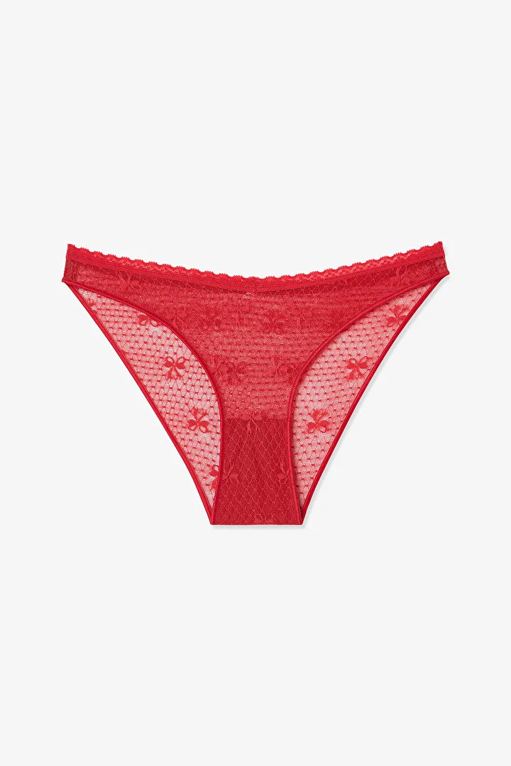 Penti - килоти EASY LACE V SHAPE SLIP RED BOW 