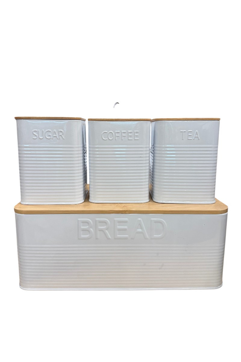 SF HOME  кутија за леб KUTIJA ZA LEB+SET ZA ZA^INI BEL 4/1 *4 