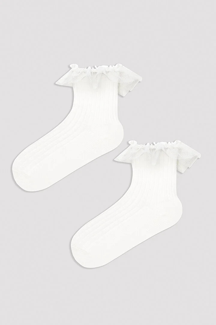 Penti детски класични чорапи G.WHITE FRILL SKT 