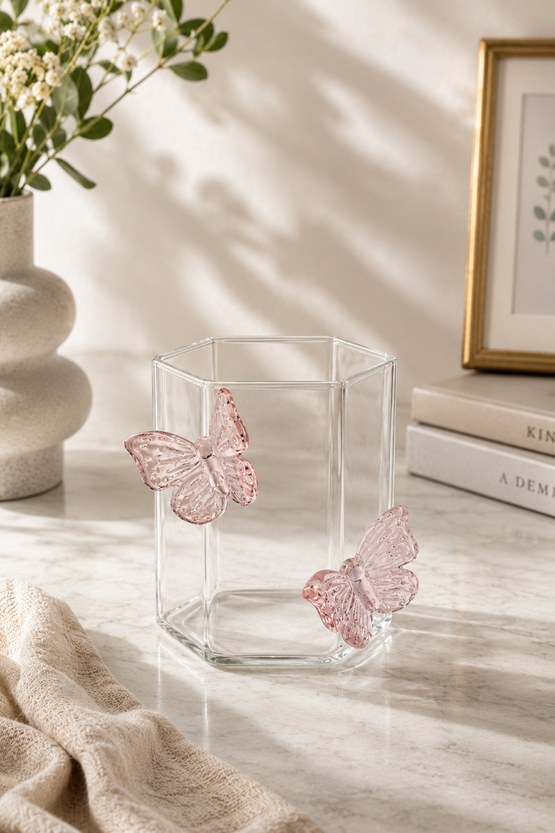 SF HOME  чаша Transparent Butterfly 