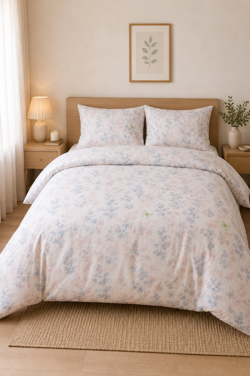 SF HOME  двојна постелнина со чаршав ластик 200x230 Bliss 