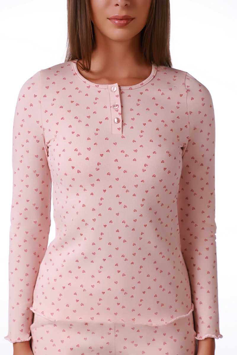 SF женски сет пижами 735234 PINKISH DD FW26 