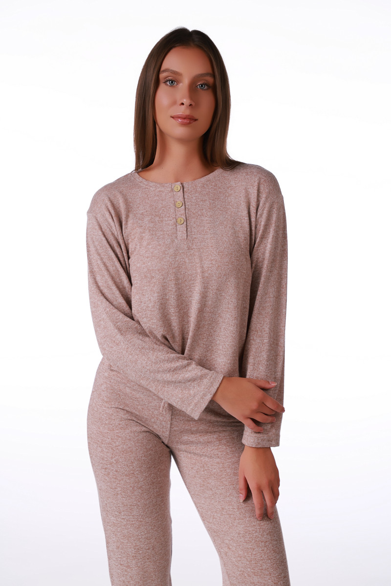 SF женски сет пижами KNIT SP 3 CREAM DD FW26 